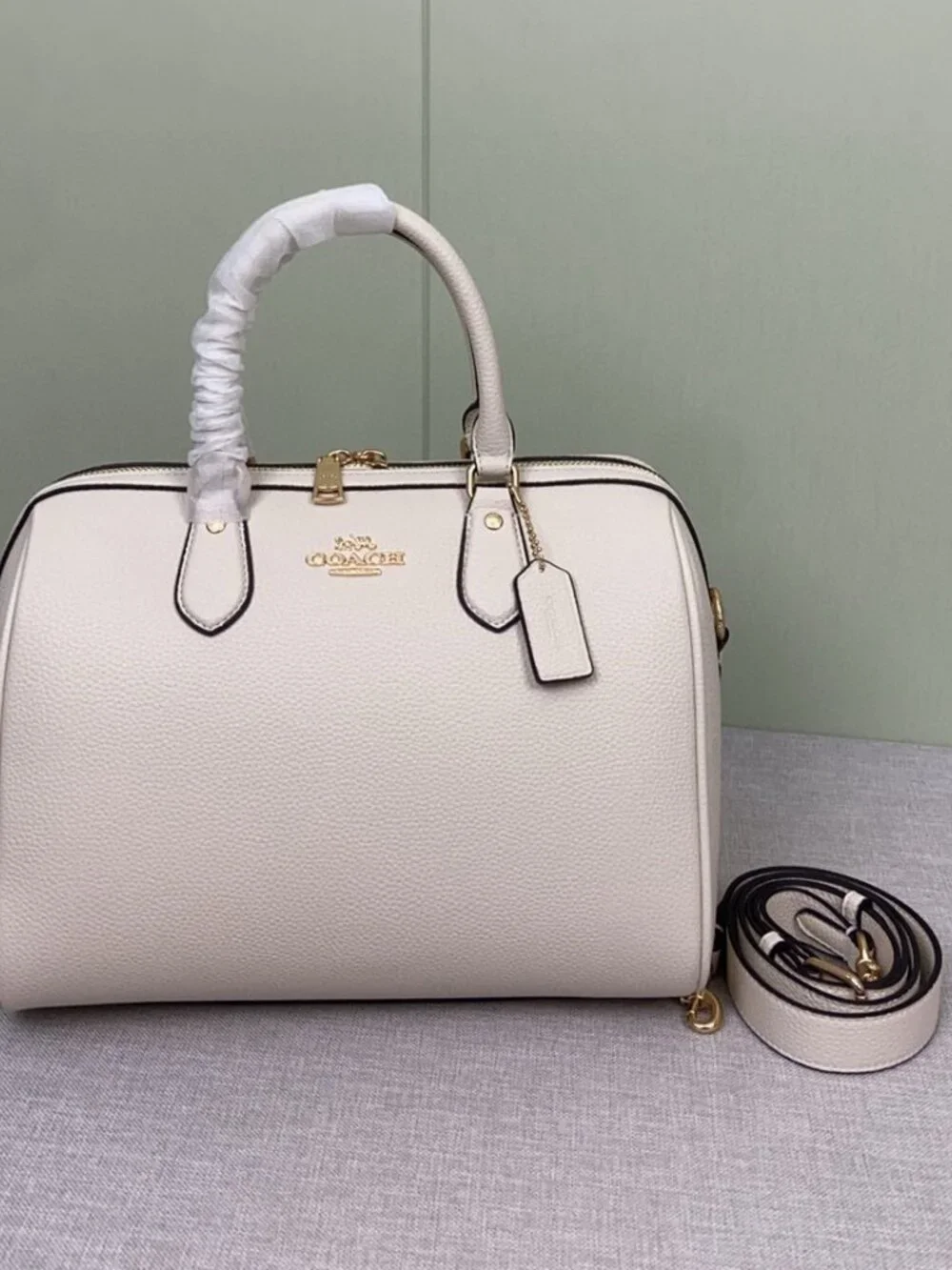 Coach Rowan Large Satchel Bag Leather CV960